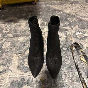 Olivia + Kate Ankle Boots Womens Glittery Black